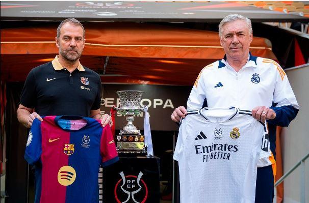 Barcelona frente al Real Madrid se enfrentan por la Supercopa de España 2025