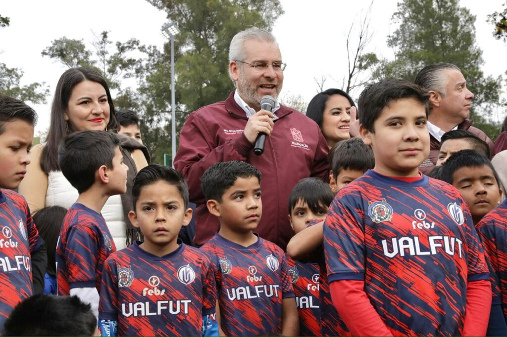 Bedolla inaugura primera etapa de Parque Espazio 200 en Morelia