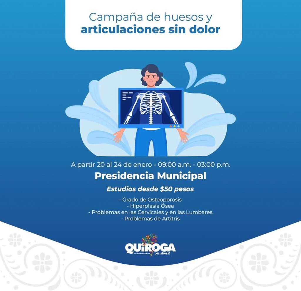 campaña “Huesos y Articulaciones Sin Dolor” en Quiroga