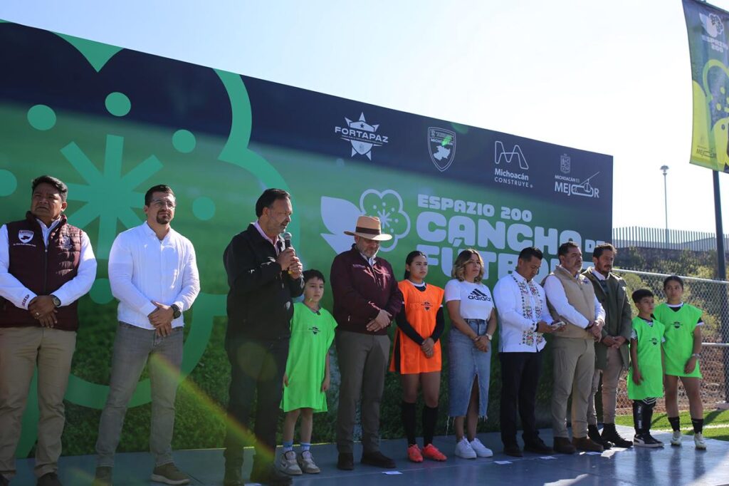 cancha Espazio 200 Pátzcuaro inauguración