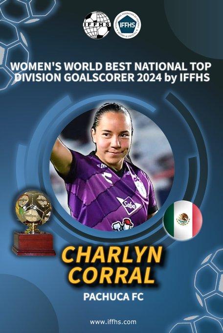 Charlyn Corral, la mejor goleadora del mundo por segundo año consecutivo 1