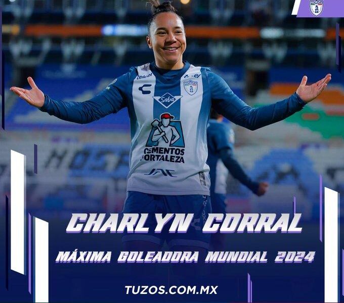 Charlyn Corral, la mejor goleadora del mundo por segundo año consecutivo