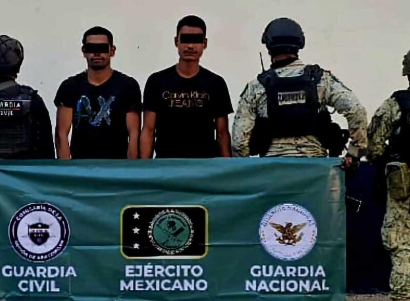 Detienen a dos presuntos integrantes del CJNG en Apatzingán