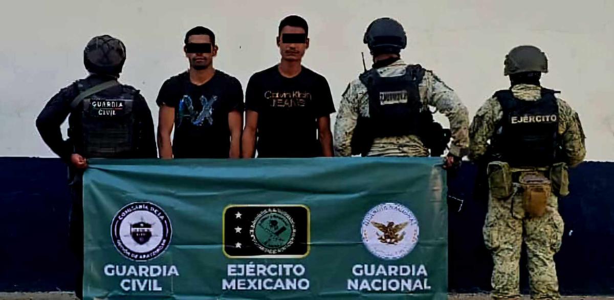 Detienen a dos presuntos integrantes del CJNG en Apatzingán