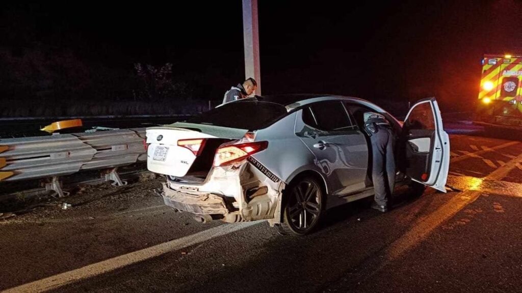 dos accidentes en la autopista Siglo XXI dejan 2 heridas la mañana este lunes