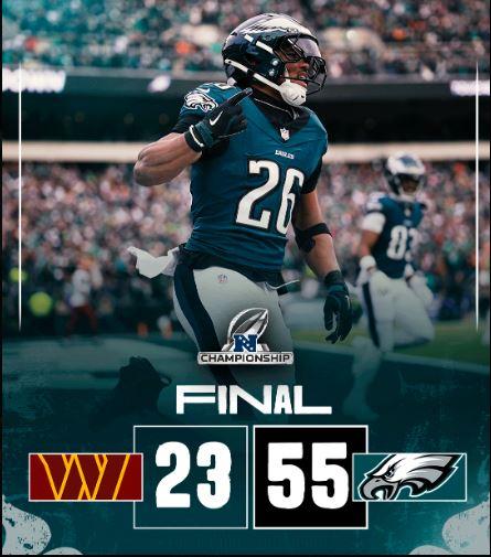 Eagles vuelan al Super Bowl LIX al doblegar 55-23 a Commanders-2