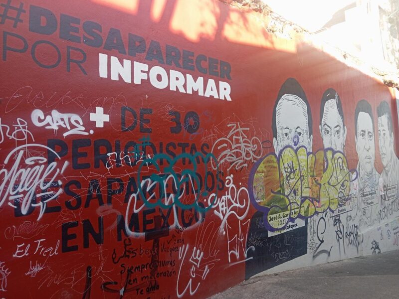 en ataque destruyen mural en honor a periodistas, en Morelia