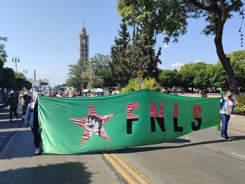 FNLS se suma a protesta de normalistas en Michoacán