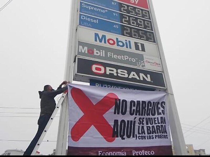 Gasolinera Mobil en Morelia precio más alto según Profeco