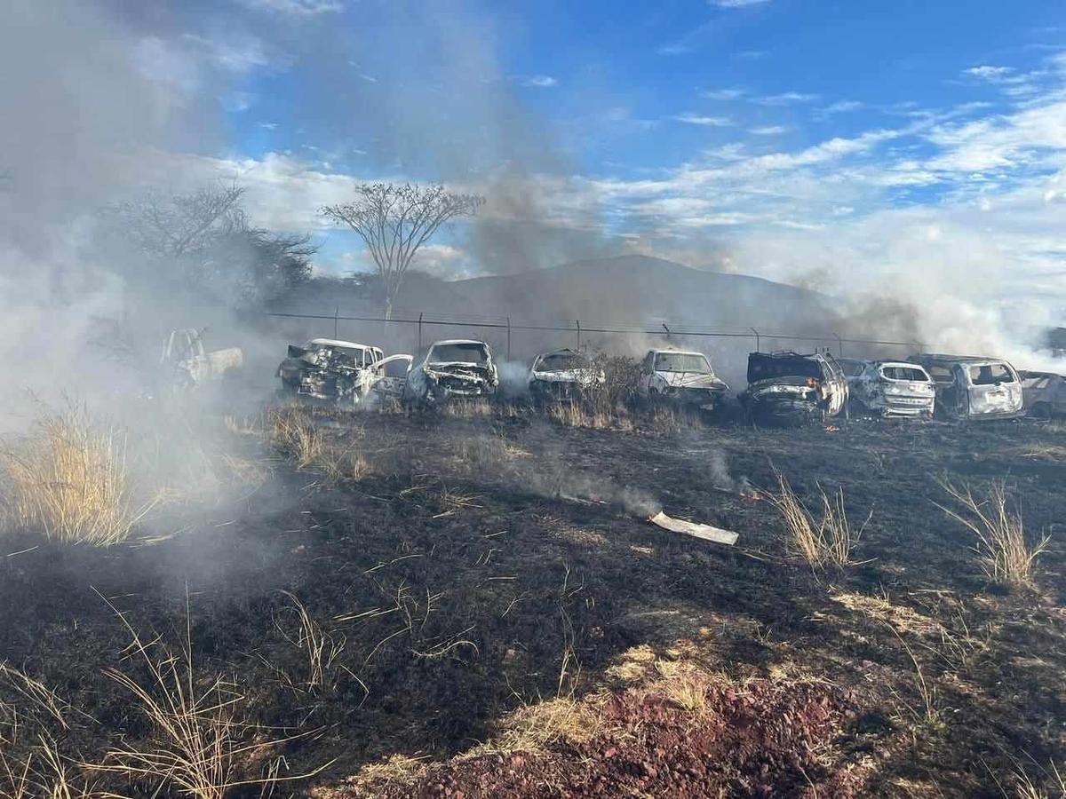 Incendio de pastizal alcanza corralón en La Piedad