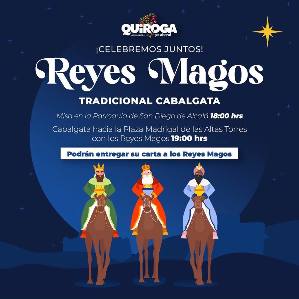 Invita Gobierno de Quiroga a Gran Cabalgata de Día de Reyes Magos-1