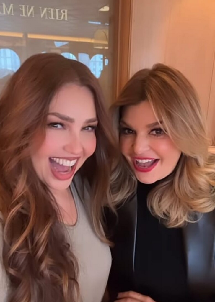 Itatí Cantoral apoya amigas Thalía y Cynthia Klitbo