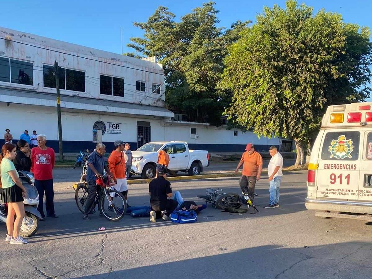 madre e hija motocicleta avenida Madero accidente