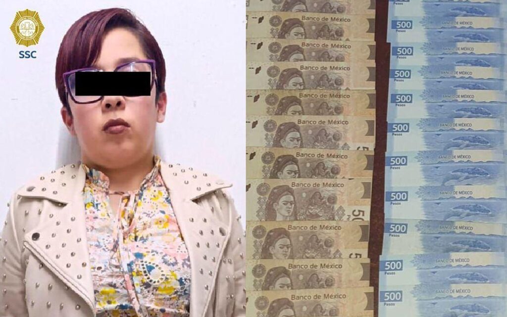 mujer detenida extorsión pensiones adultos mayores