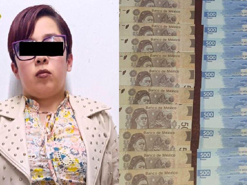 mujer detenida extorsión pensiones adultos mayores