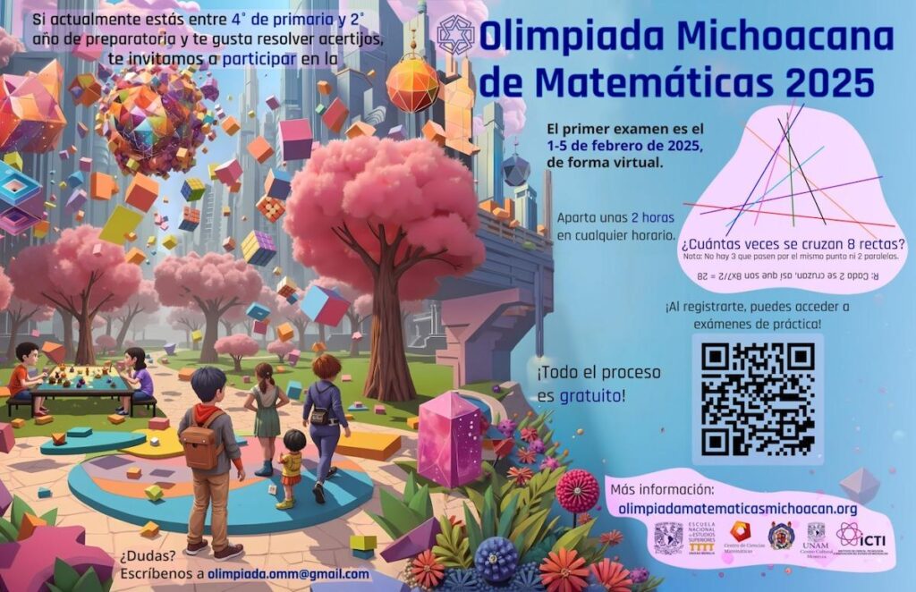 Olimpiada Michoacana de Matemáticas 2025: Abre convocatoria