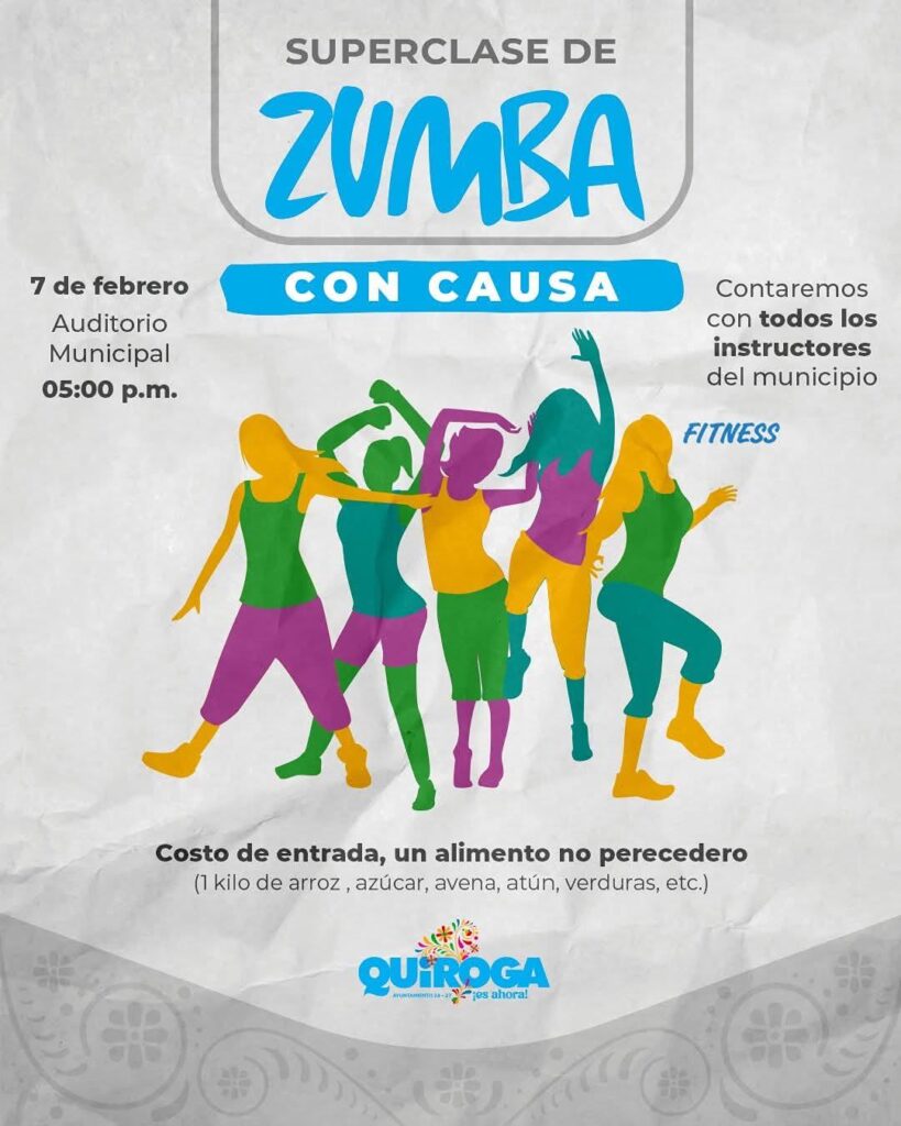 Quiroga invita a la Clase de Zumba con Causa: Actívate y Ayuda-1