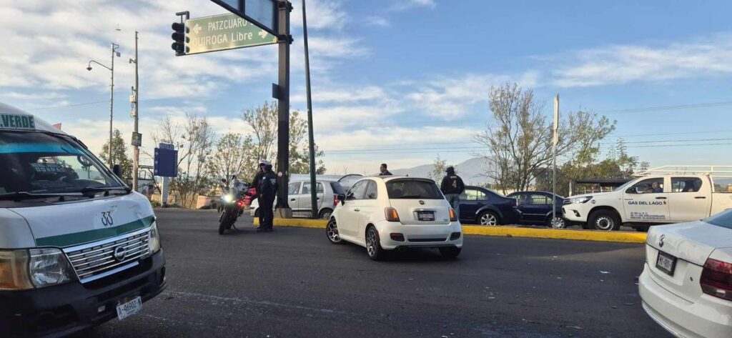 reportan choque en el Libramiento Independencia de Morelia