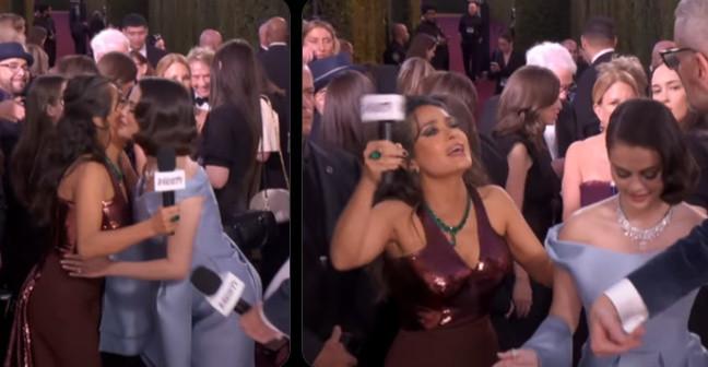 Salma Hayek y Selena Gómez tienen encuentro emotivo en los Golden Globes