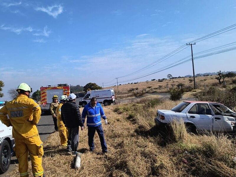 Se registra accidente de taxi en la Morelia-Pátzcuaro 1