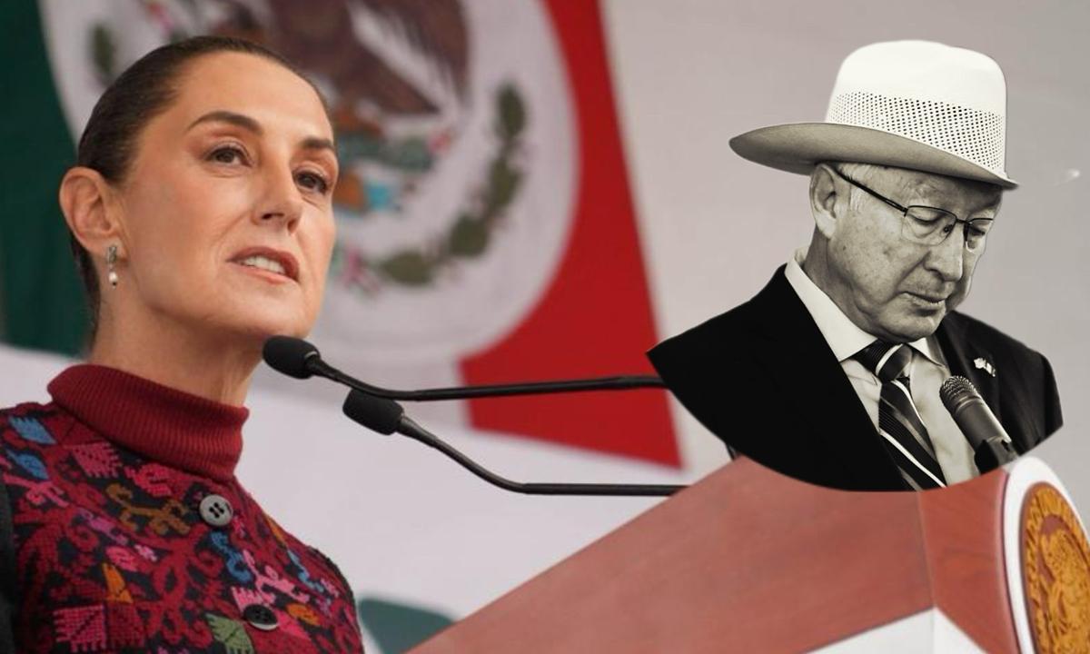 Sheinbaum recuerda 'desencuentros' con Ken Salazar en su último día como embajador