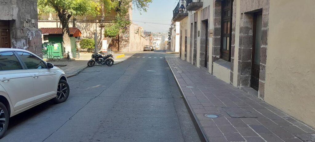 Solitario y en calma Centro de Morelia en este 1 de enero de 2025