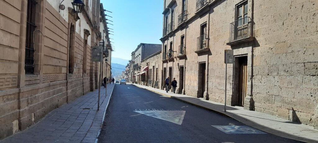 Solitario y en calma, Centro Histórico de Morelia