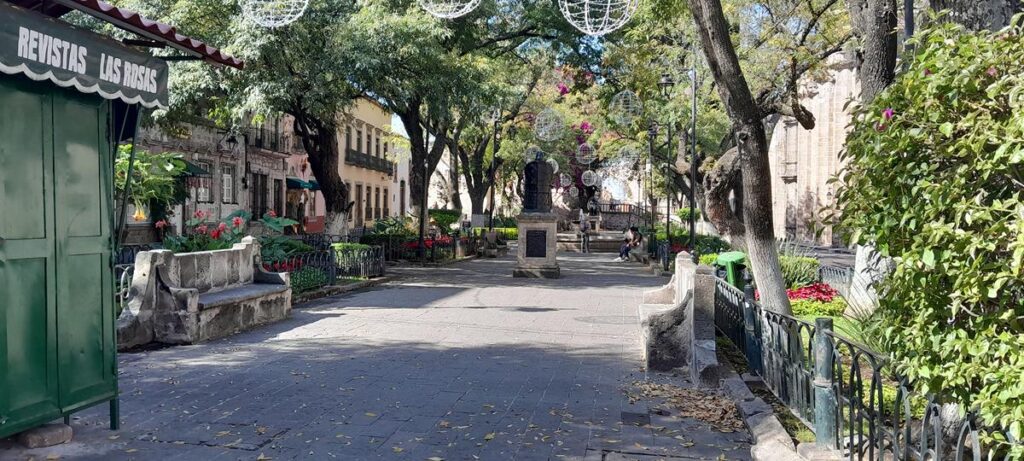 Solitario y en calma, Centro Histórico de Morelia en este 1 de enero de 2025