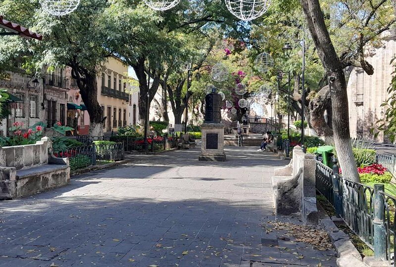 Solitario y en calma, Centro Histórico de Morelia en este 1 de enero de 2025