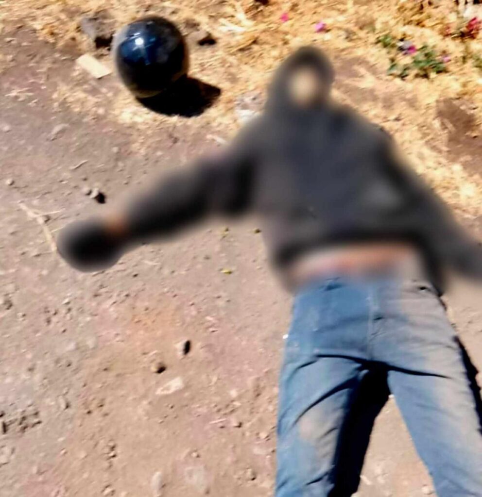 Tras persecución policial, municipales abaten a pistolero motorizado en Tangamandapio-2