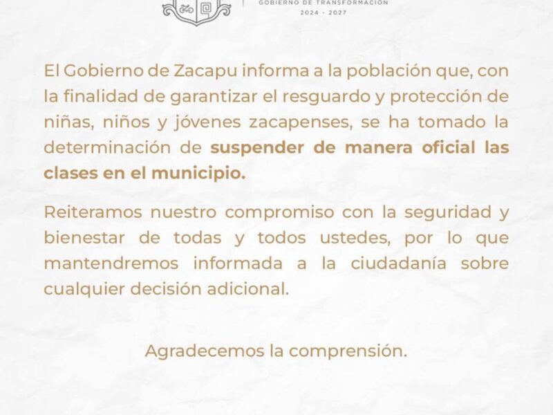 Zacapu: suspenden clases por violencia y quema de vehículos