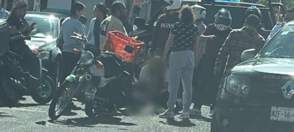 accidente de motociclista al oriente de Morelia-1