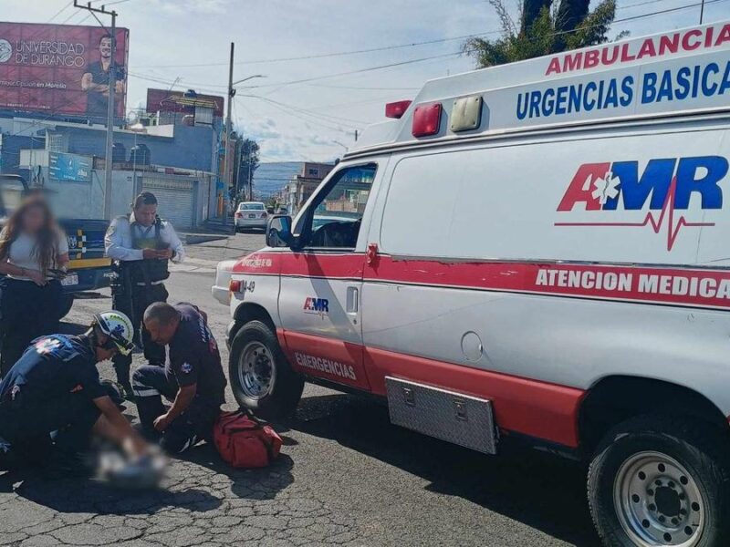 accidente de motociclista al oriente de Morelia