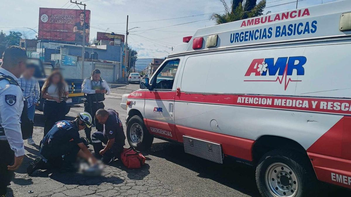 accidente de motociclista al oriente de Morelia