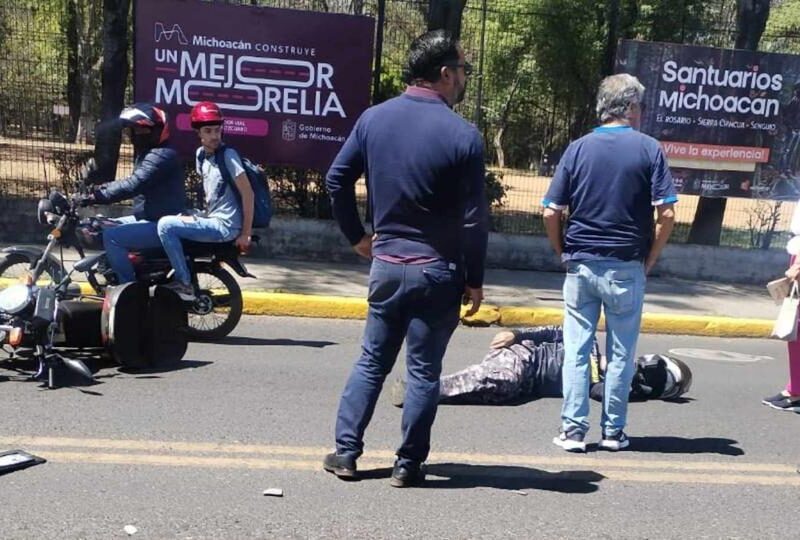 accidente de motocilista ventura puente morelia