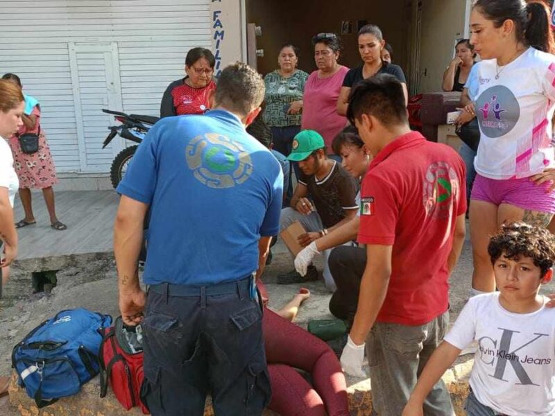 aparatoso choque colonia Bonifacio Moreno Apatzingán