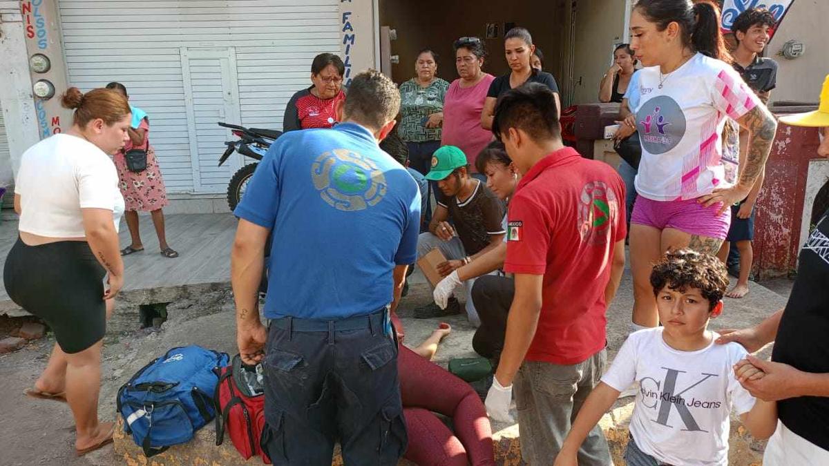 aparatoso choque colonia Bonifacio Moreno Apatzingán