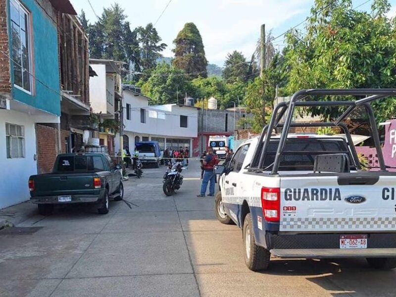 Asesinan a un hombre en la colonia San José de la Mina de Uruapan