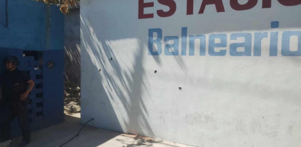 Atacan caseta de policia en Buenavista