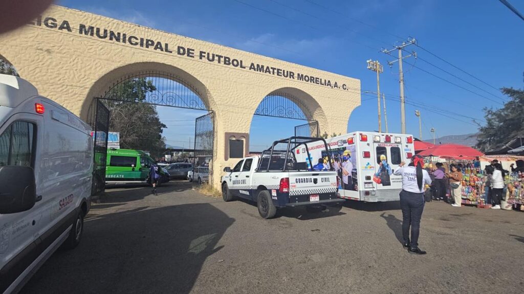 Ataque a balazos en canchas de Policía y Tránsito de Morelia; hay 4 heridos 5