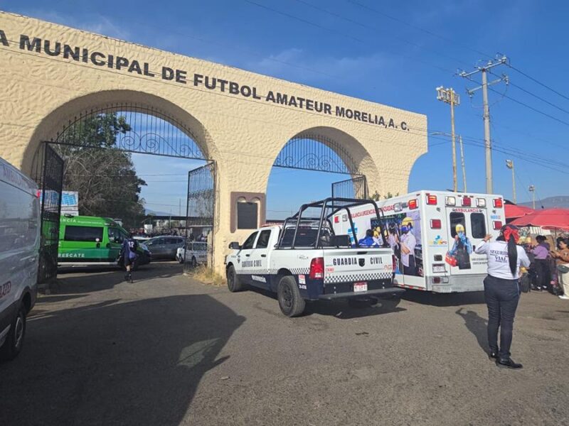 Ataque a balazos en canchas de Policía y Tránsito de Morelia; hay 4 heridos 5