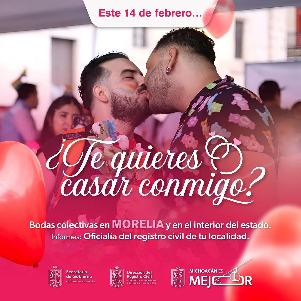 bodas colectivas Michoacán: Estos son los requisitos para casarte el 14 de febrero