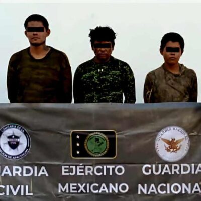 Capturan a presuntos integrantes de célula criminal en Apatzingán