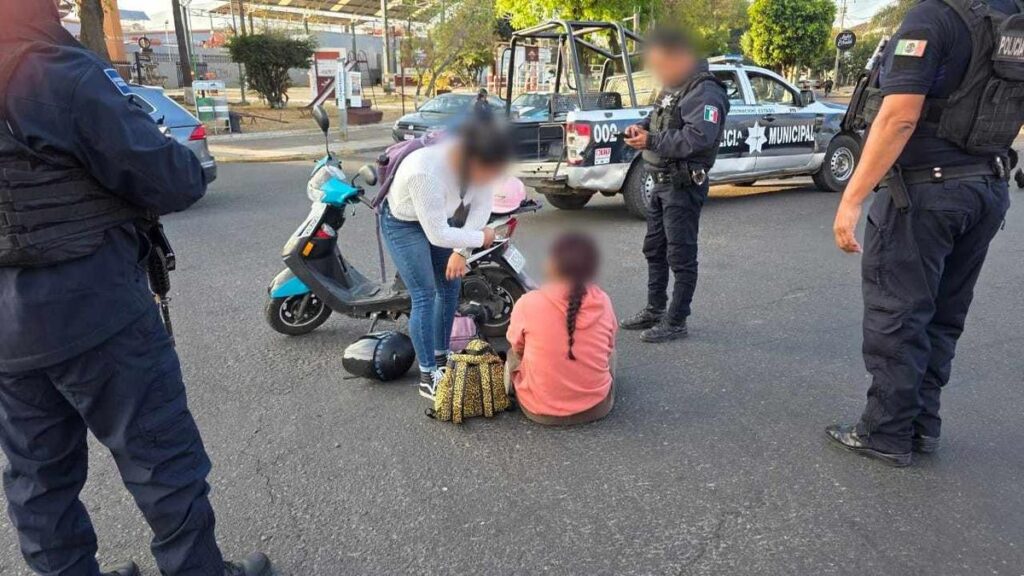 choque de motos Jacona jóvenes heridas