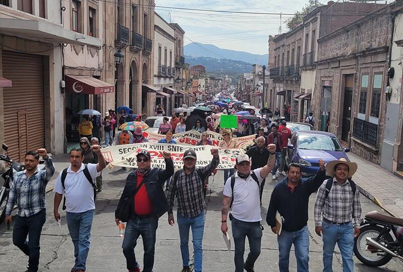 CNTE y SNTE encabezarán protestas y marchas este jueves en Morelia