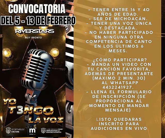 concurso "Yo, Tengo La Voz" regresa a Morelia aquí las las bases para participar