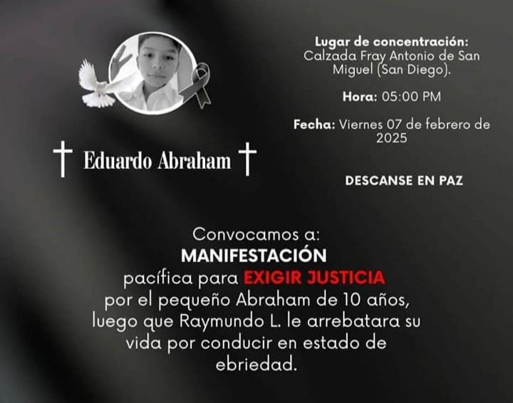 Convocan a marcha en Morelia para exigir justicia por niño Eduardo Abraham