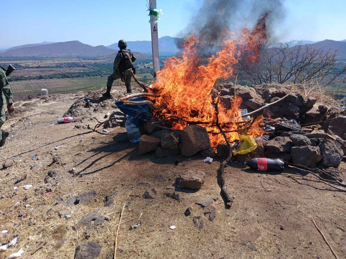 desmantelan narcocampamento en Tierra Caliente