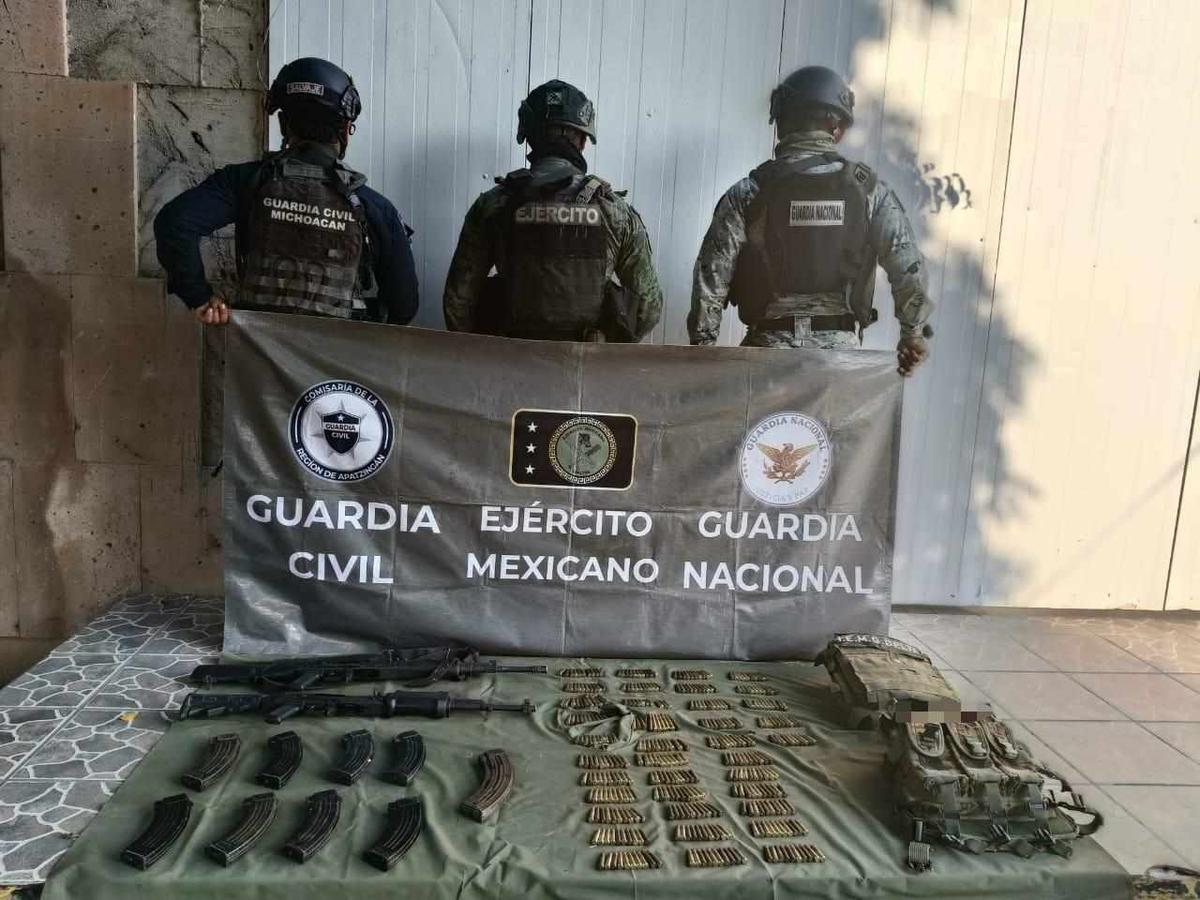 Dos presuntos pistoleros del CJNG abatidos en enfrentamiento en Apatzingán