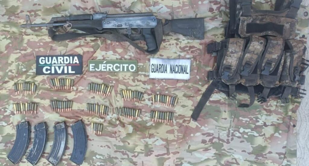 Ejército Mexicano y SSP de Michoacán decomisan armas en Buenavista 1